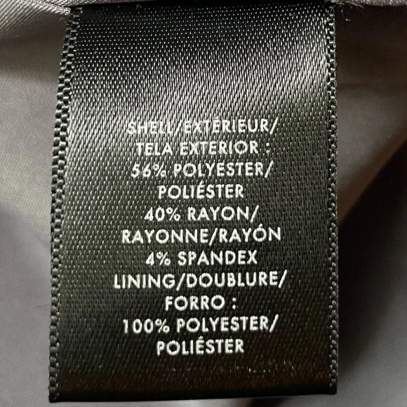 Ann Taylor Career Officecore Minimalist Elegant Gray Bell Sleeve Women's Dress - Picture 13 of 14